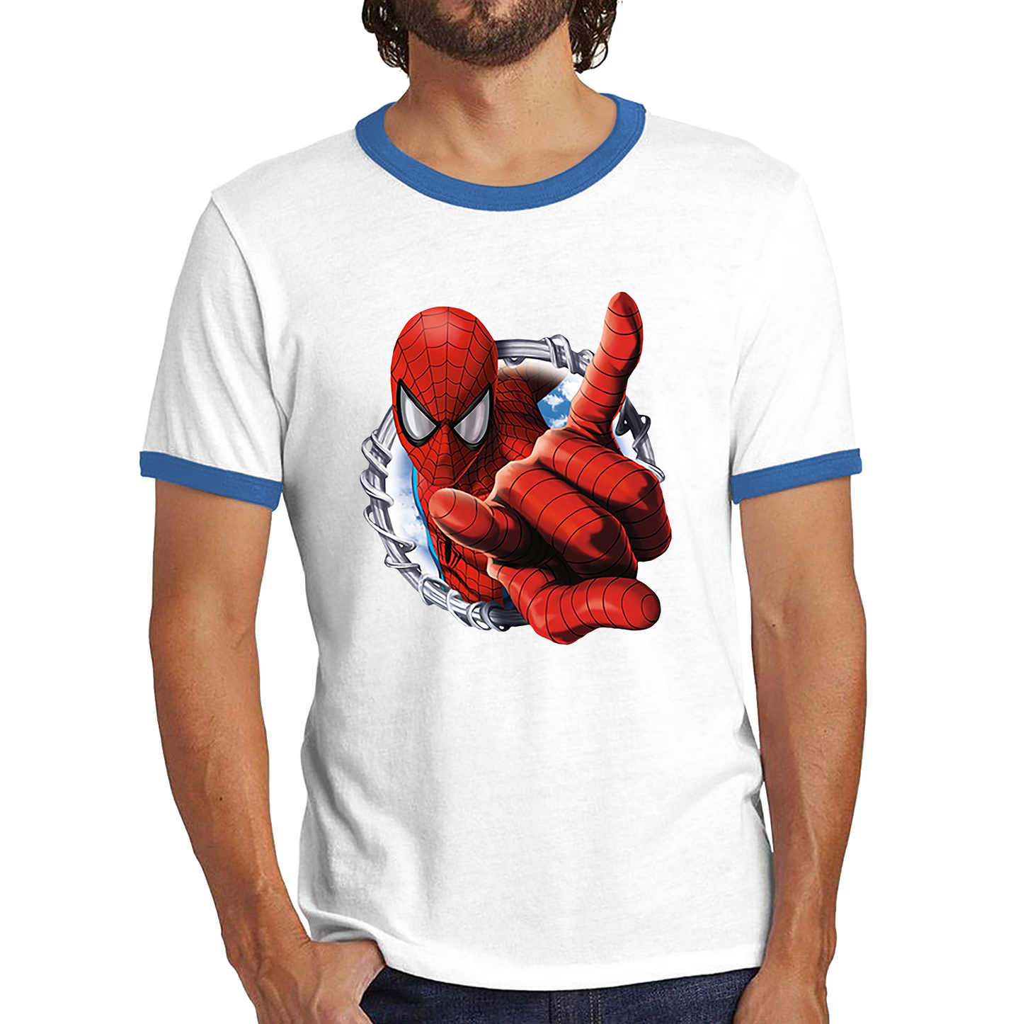 Spiderman Logo No Way Home Avengers Marvel Character Superhero Ringer T Shirt