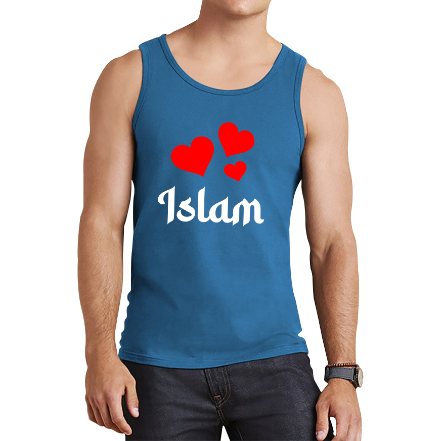 Islam Hearts Spiritual Islamic Religious Muslim Islam Religion Gift Tank Top