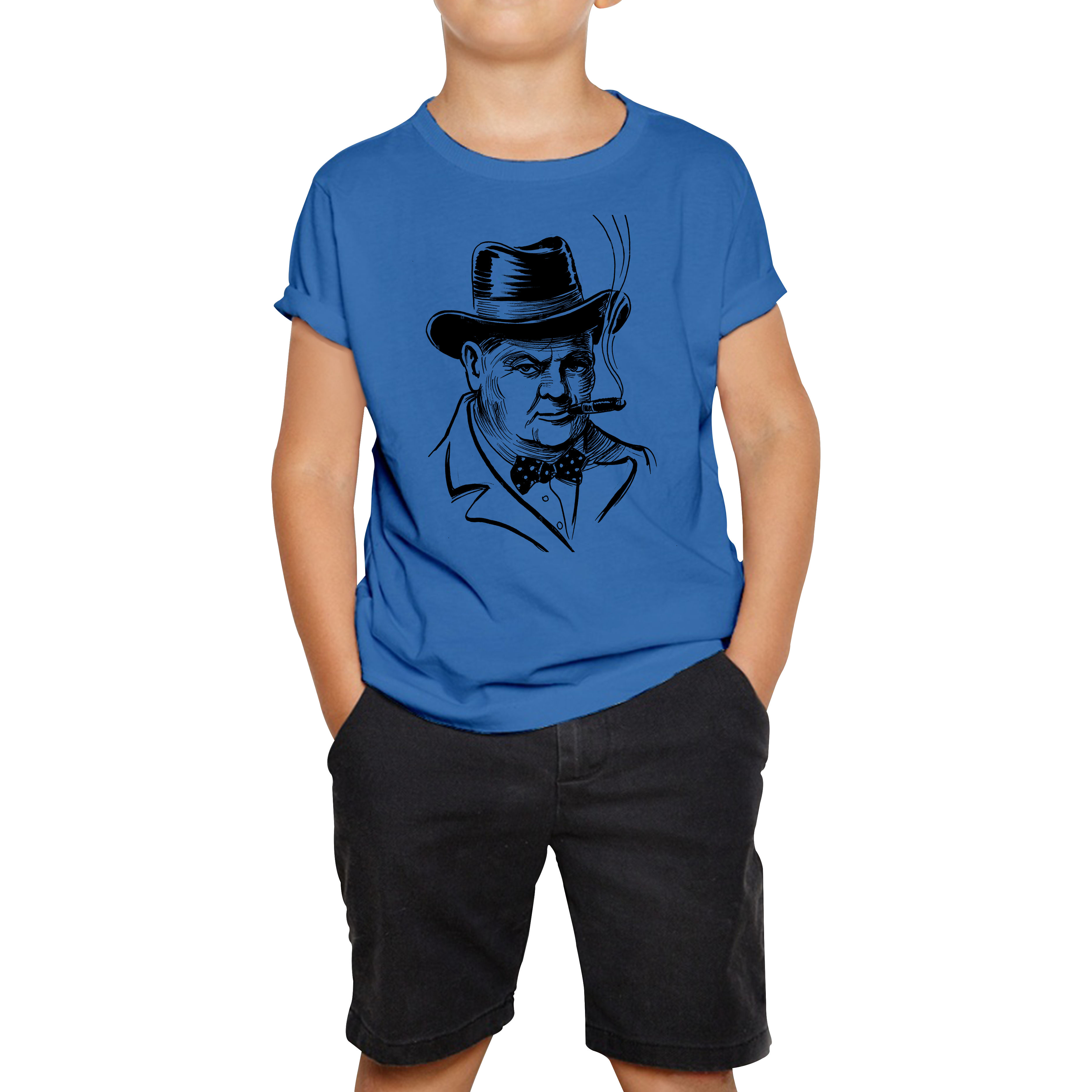 Sir Winston Churchill Former Prime Minister of the United Kingdom Kids T Shirt