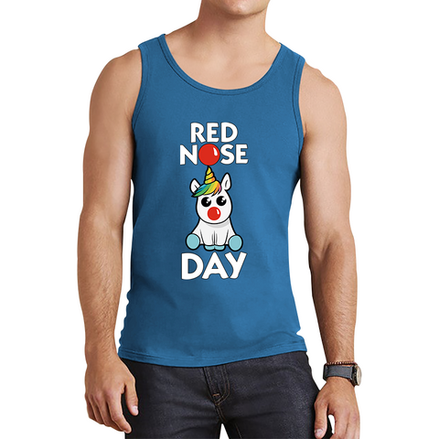 Disney Rainbow Baby Unicorn Red Nose Day Tank Top. 50% Goes To Charity