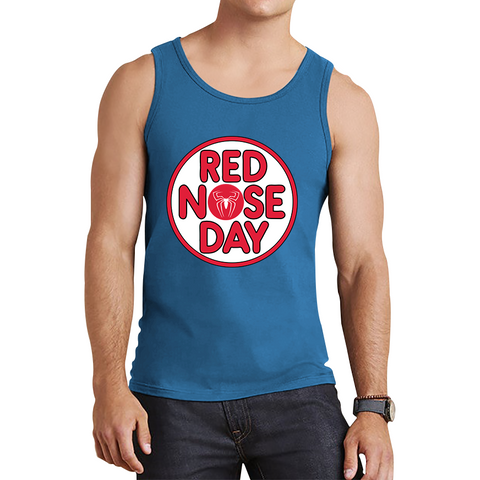 Spider Man Red Nose Day Tank Top. 50% Goes To Charity
