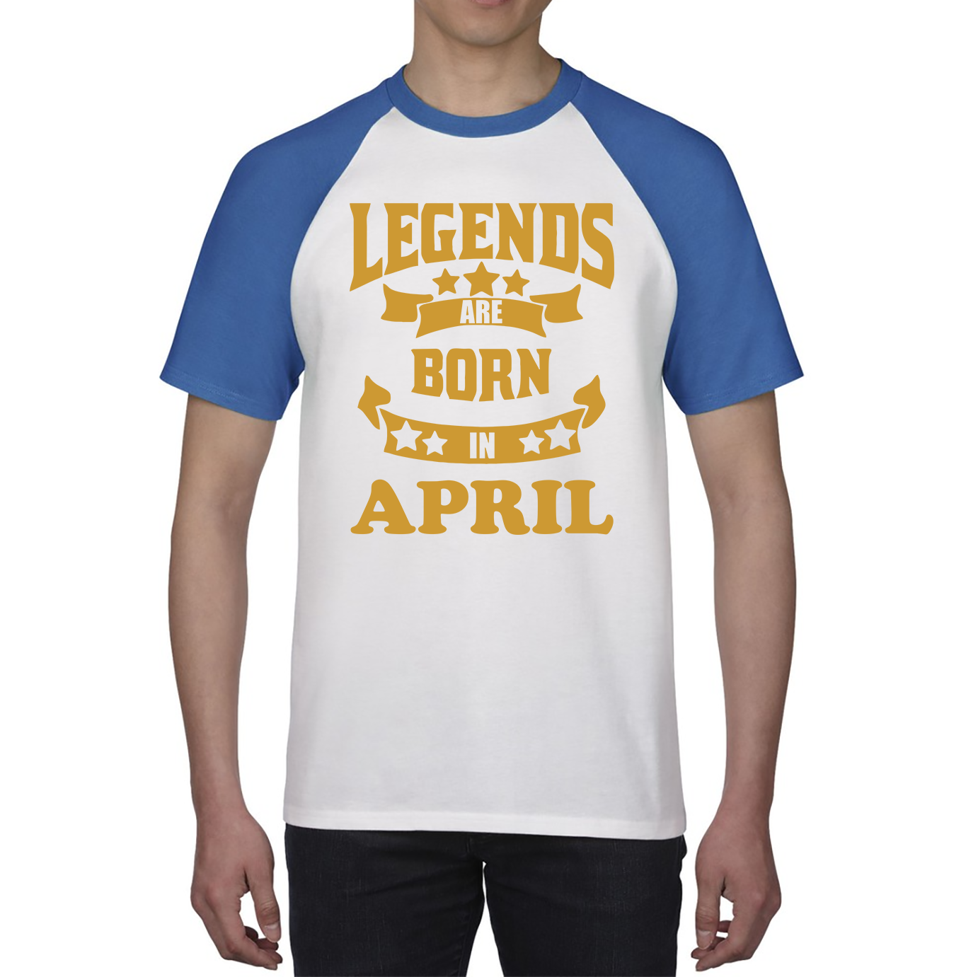 Legends Are Born In April Birthday Baseball T Shirt