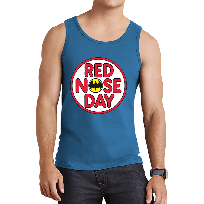 Batman Red Nose Day Tank Top. 50% Goes To Charity