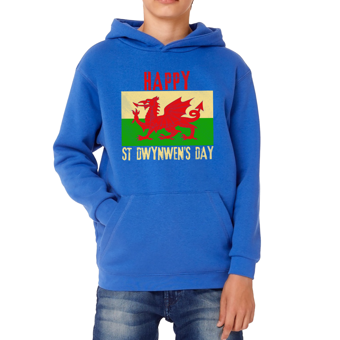 Happy St Dwynwen's Day Dydd Santes Dwynwen Saint Dwynwen Day Saint Of Lovers Kids Hoodie
