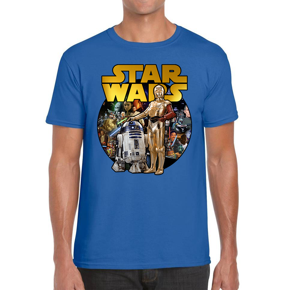 Star Wars These aren't The Droids You're Looking for T-Shirt Funny Star Wars R2D2 C3PO Mens Tee Top