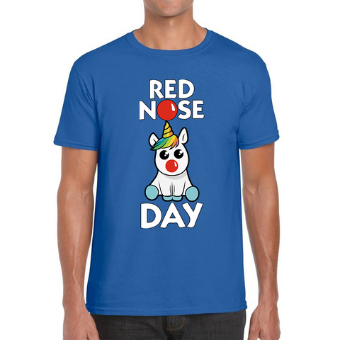 Disney Rainbow Baby Unicorn Red Nose Day Adult T Shirt. 50% Goes To Charity
