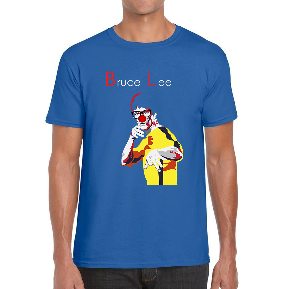 Bruce Lee Red Nose Day Adult T Shirt. 50% Goes To Charity