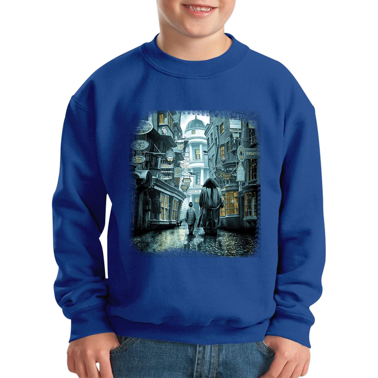 Ape Meets Girl Harry Potter  And The Sorcerers Stone Poster Kids Sweatshirt