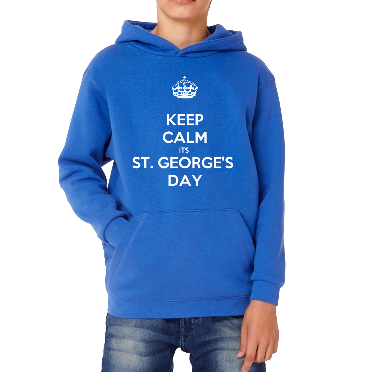 Keep Calm Its St. George's Day Kids Hoodie
