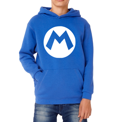 Mario Bros Character Logo Super Mario Mario Mario Bro Toad Retro Gaming Kids Hoodie