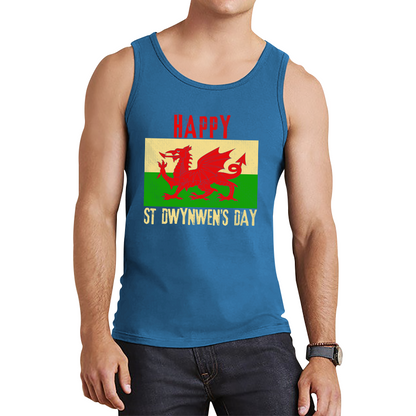 Happy St Dwynwen's Day Dydd Santes Dwynwen Saint Dwynwen Day Saint Of Lovers Tank Top