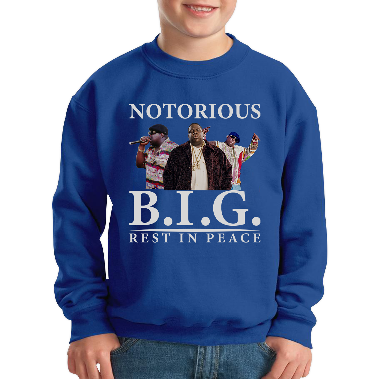 The Notorious B.I.G. American Rapper Jumper Christopher George Songwriter Gangsta Rap Greatest Rappers Kids Sweatshirt