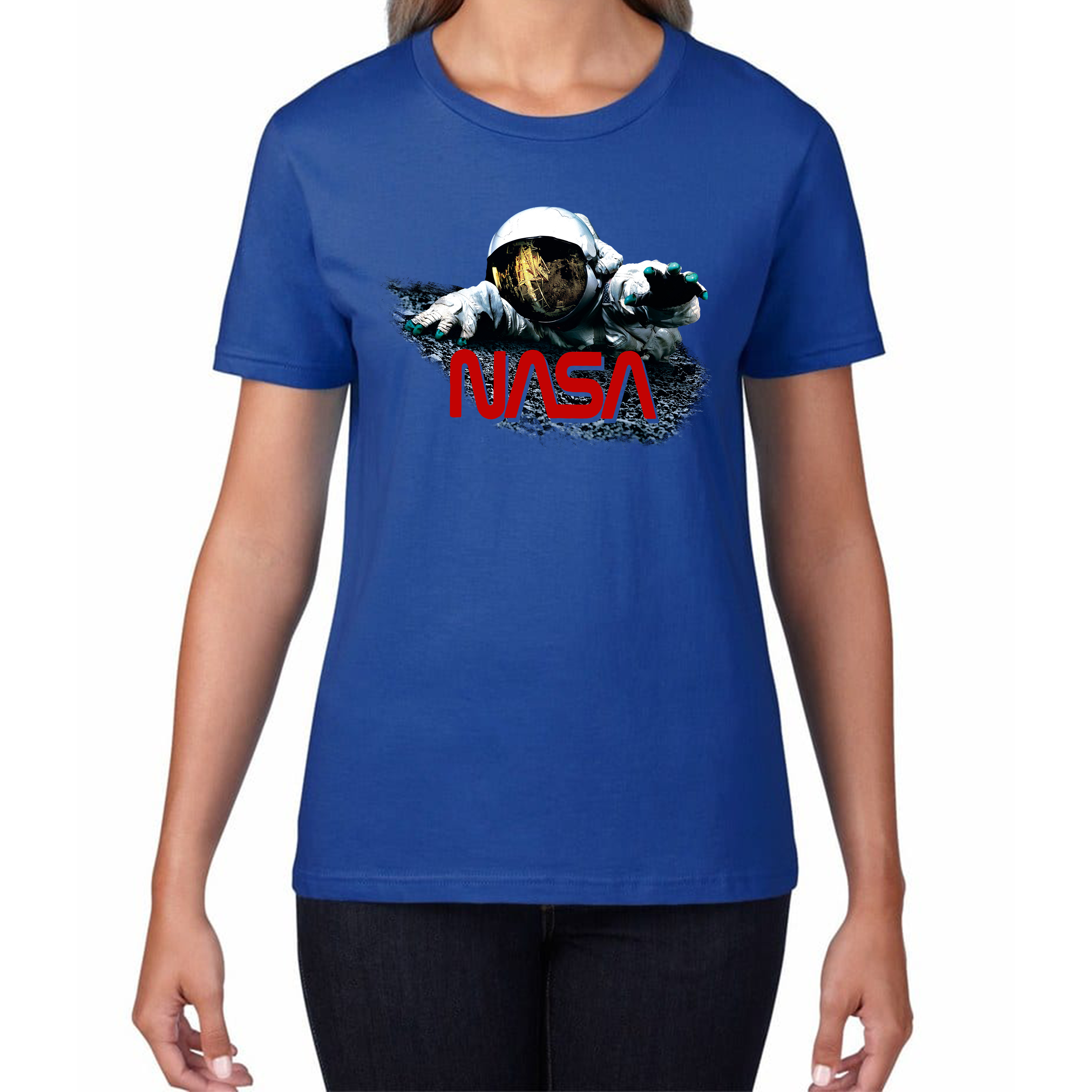 Apollo 18 Science Fiction Horror Film Poster T-shirt Nasa Astronaut In The Space Womens Tee Top