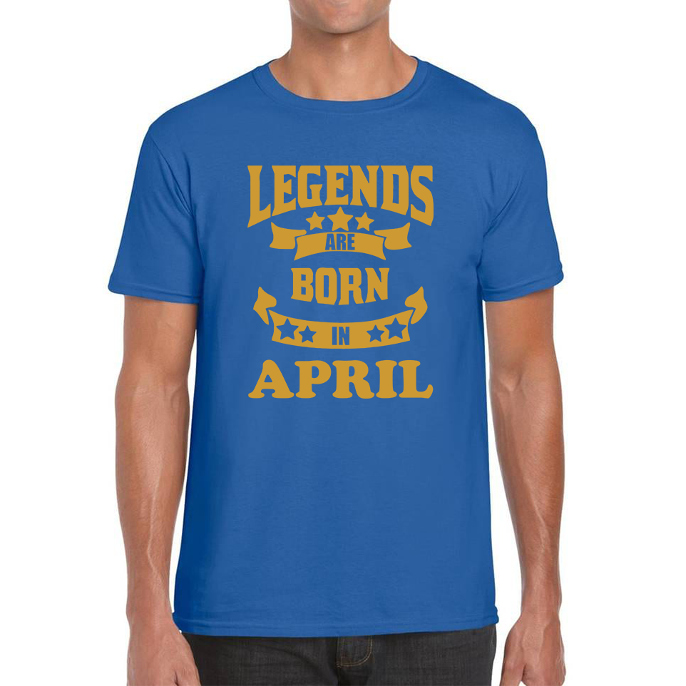 Legends Are Born In April Birthday Adult T Shirt