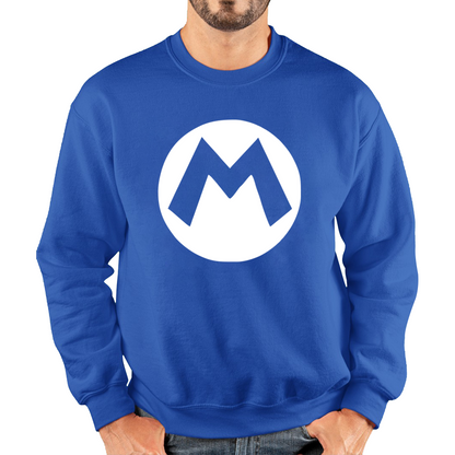 Mario Bros Character Logo Super Mario Mario Mario Bro Toad Retro Gaming Unisex Sweatshirt