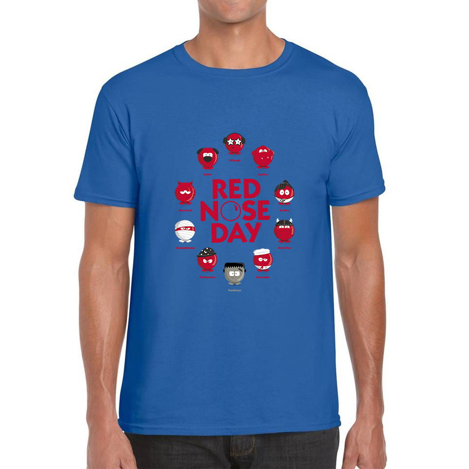 Comic Relief Red Nose Day Games Adult T Shirt. 50% Goes To Charity