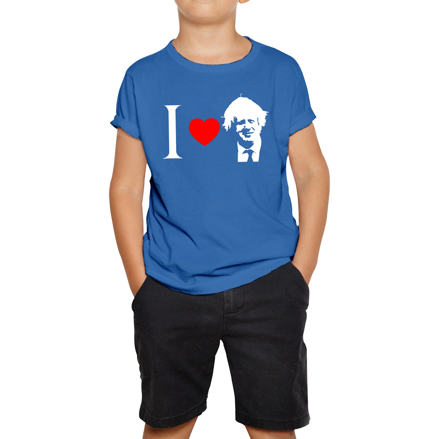 I Love Boris Heart Love Boris Johnson Support Boris Johnson Boris Supporter Kids Tee