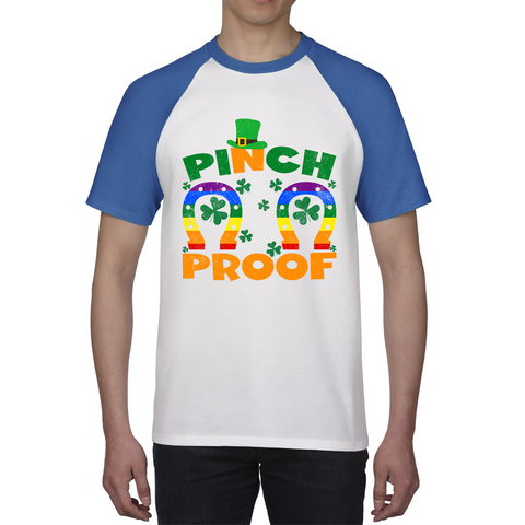 Pinch Proof LGBT Horseshoe St. Patrick's Day Shamrock Gay Pride Irish Pinch St Pattys Day Irish Festive Baseball T Shirt