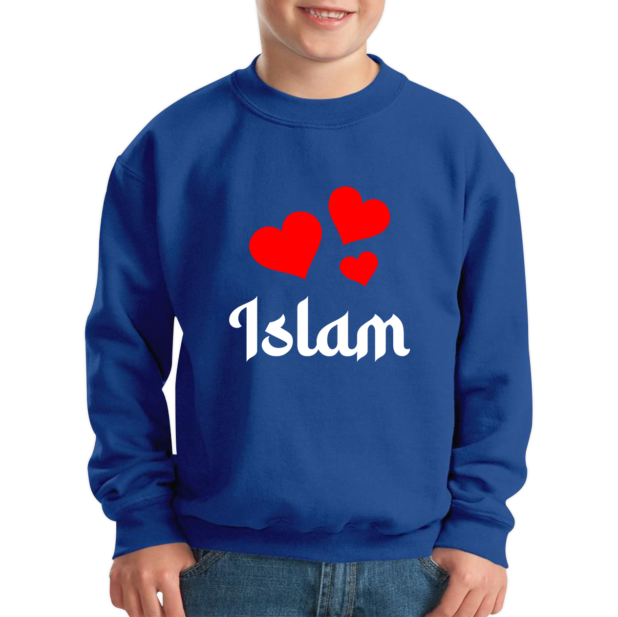 Islam Hearts Spiritual Islamic Religious Muslim Islam Religion Gift Kids Jumper