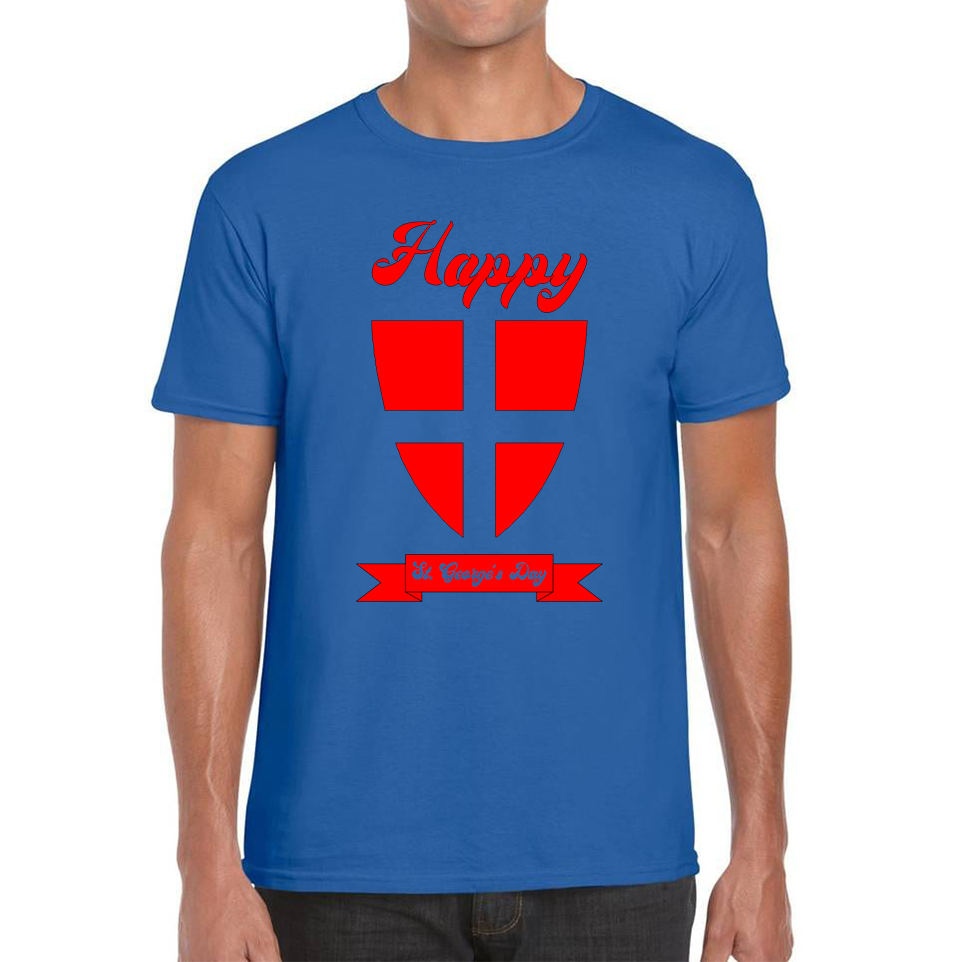 Happy St. George's Day Knight Shield George's Day Adult T Shirt