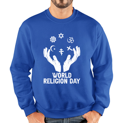 World Religion Day Religious Peace For Everyone Religious Love Religion Day Unisex Sweatshirt