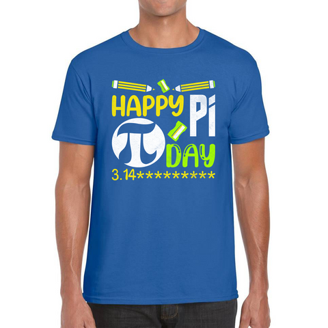 Happy Pi Day Math Pi Symbol Math Lover Numbers Day School Charity Day Mathematics Mens Tee Top