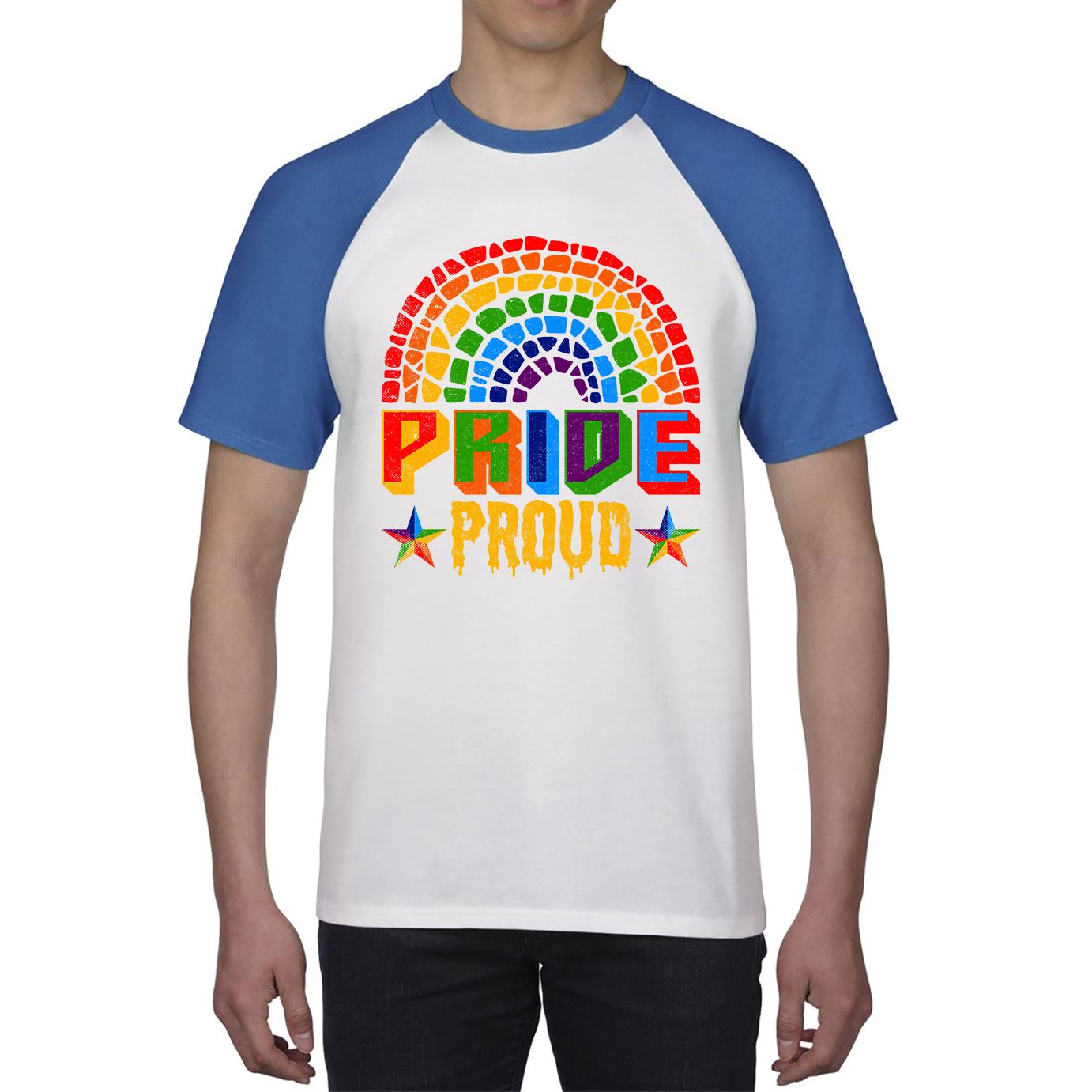 Proud Pride LGBT Pride Gay LGBT Pride Lesbian Rainbow Baseball T Shirt