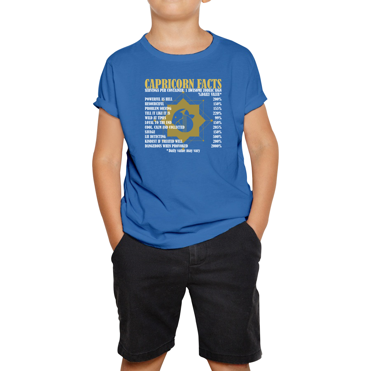Capricorn Facts Horoscope Zodiac Astrological Sign Astrology Signs Birthday Present Kids Tee