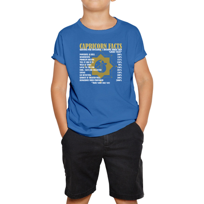 Capricorn Facts Horoscope Zodiac Astrological Sign Astrology Signs Birthday Present Kids Tee