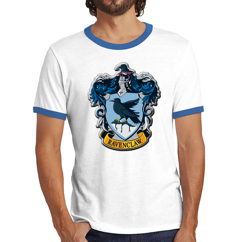 Ravenclaw Logo Harry Potter Hogwarts School Witchcraft Wizardry Ringer T Shirt