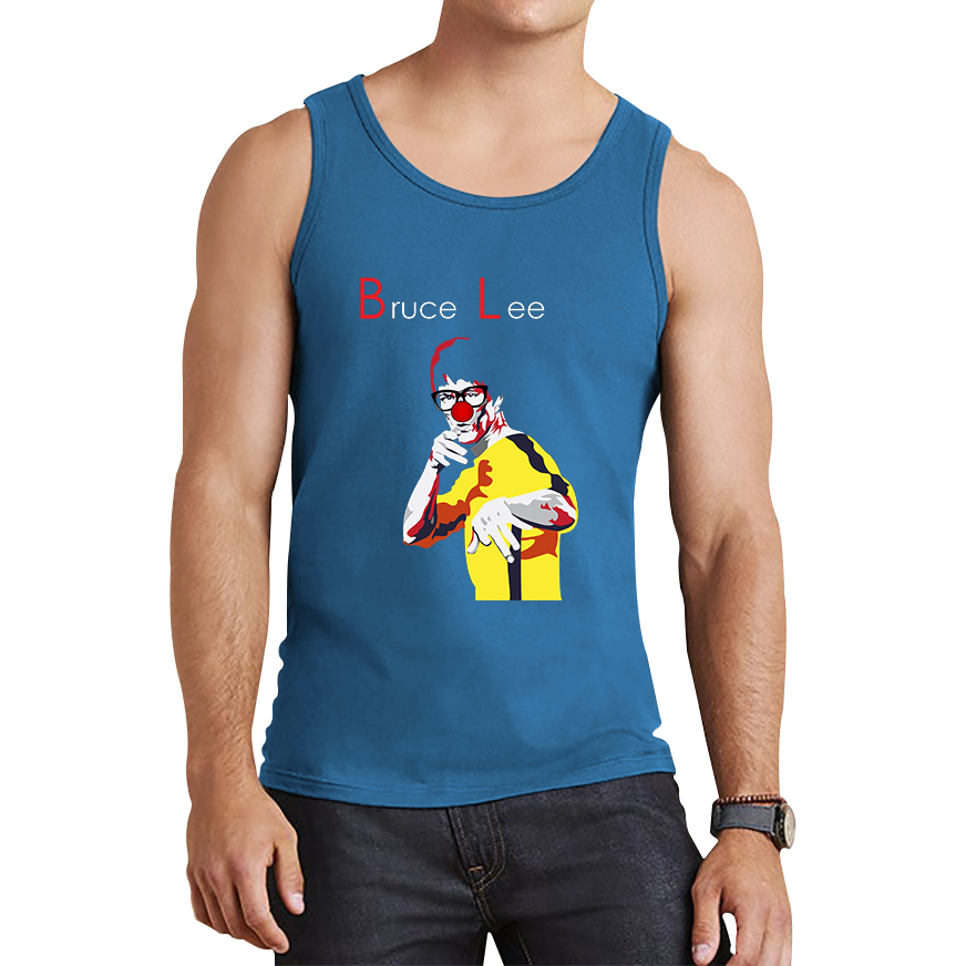 Bruce Lee Red Nose Day Tank Top. 50% Goes To Charity