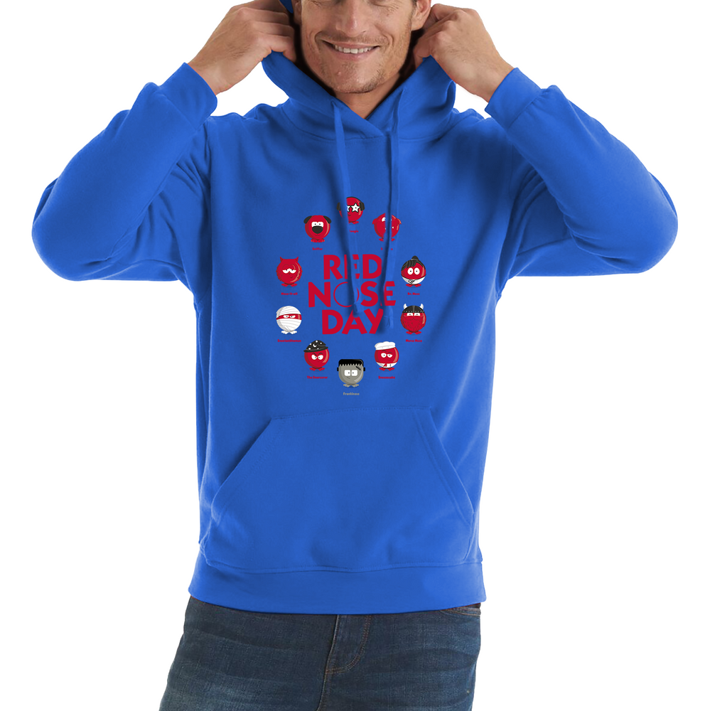 Comic Relief Red Nose Day Games Adult Hoodie. 50% Goes To Charity