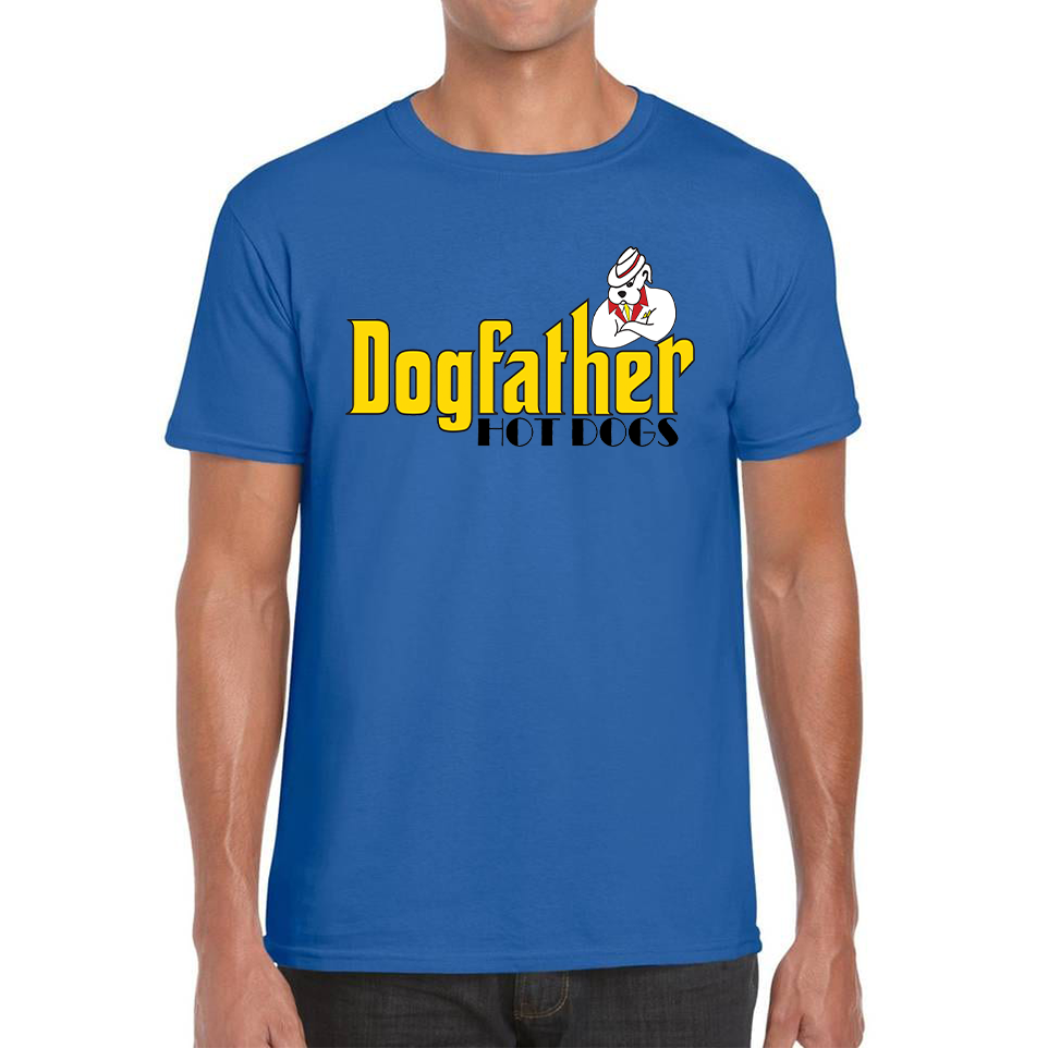Dogfather Hot Dog Funny Father's Day Funny Hotdog, Hotdog Lover Mens Tee Top