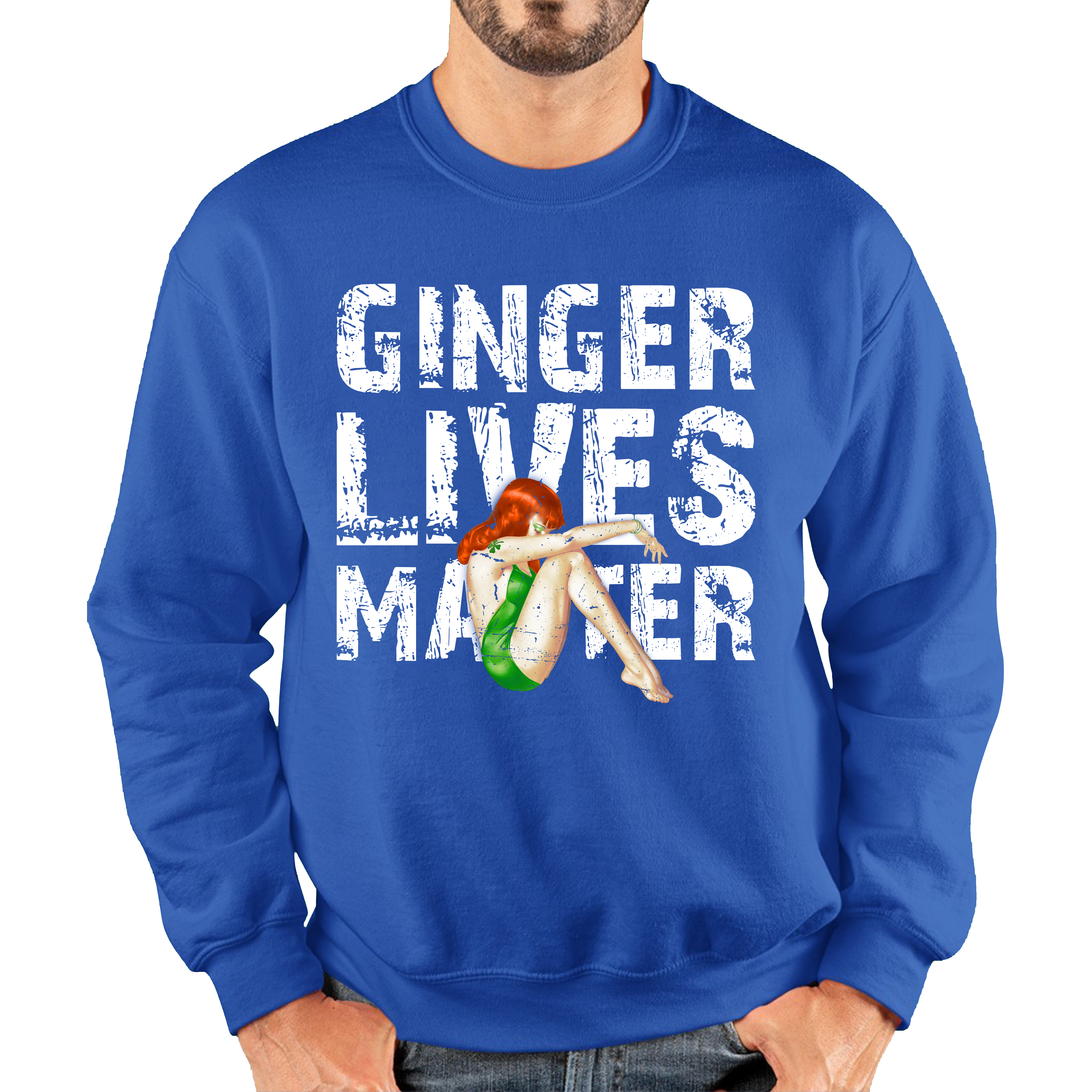 Weed Girl Gingers Lives Matter Jumper Cannabis Marijuana Lovers Funny All Lives matter Spoof Unisex Sweatshirt