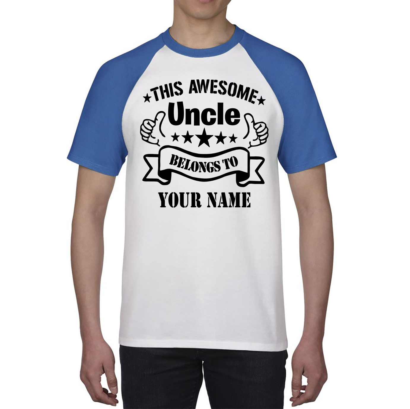 Personalised This Awesome Uncle Belongs To Your Name Shirt Best Uncle Ever Gift Baseball T Shirt