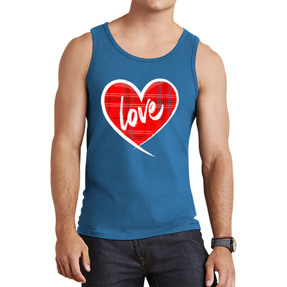 Hand Drawn Love Heart Happy Valentine's Day Lover Heart Tank Top