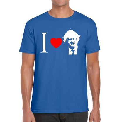 I Love Boris Heart Love Boris Johnson Support Boris Johnson Boris Supporter Mens Tee Top