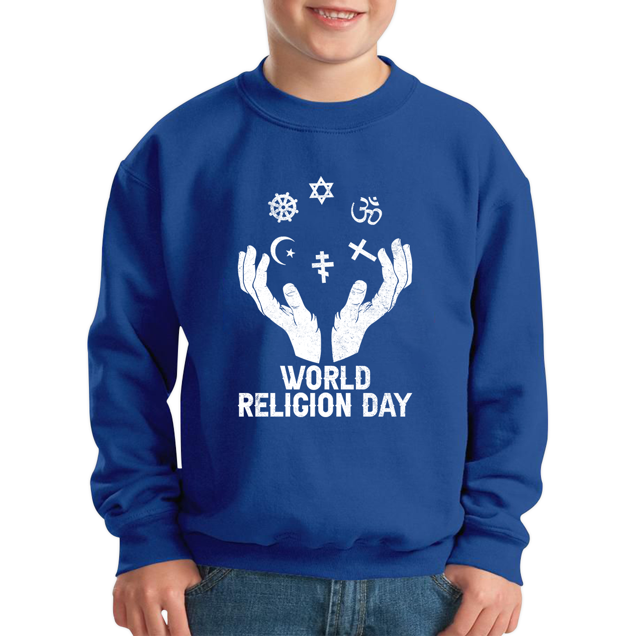 World Religion Day Religious Peace For Everyone Religious Love Religion Day Kids Jumper