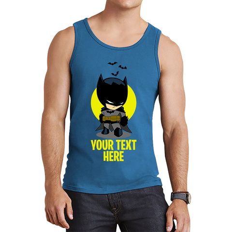 Personalised Your Text Batman Vest DC Comics Superhero Birthday Gifts Tank Top