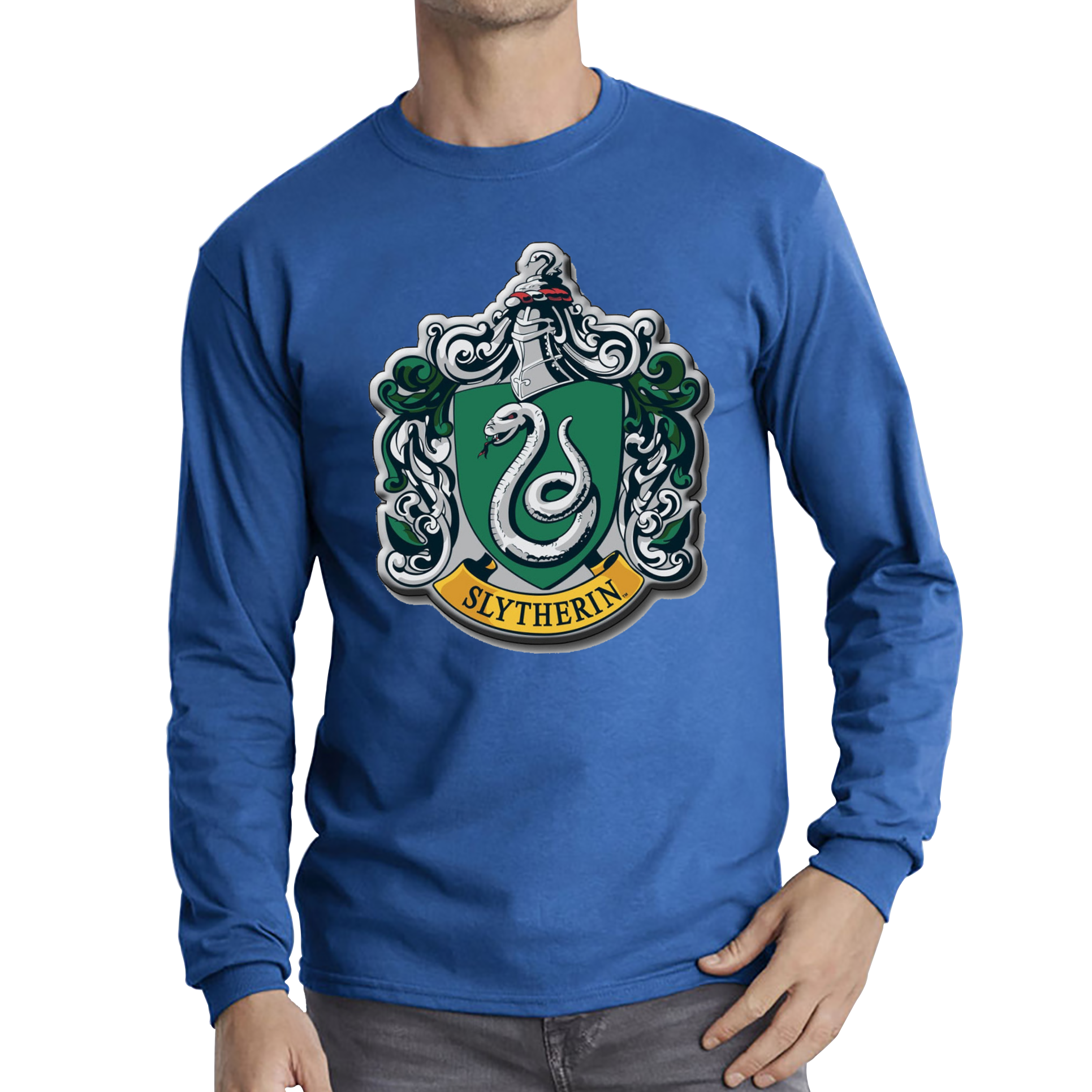 Slytherin Logo Harry Potter Hogwarts School Witchcraft Wizardry Adult Long Sleeve T Shirt