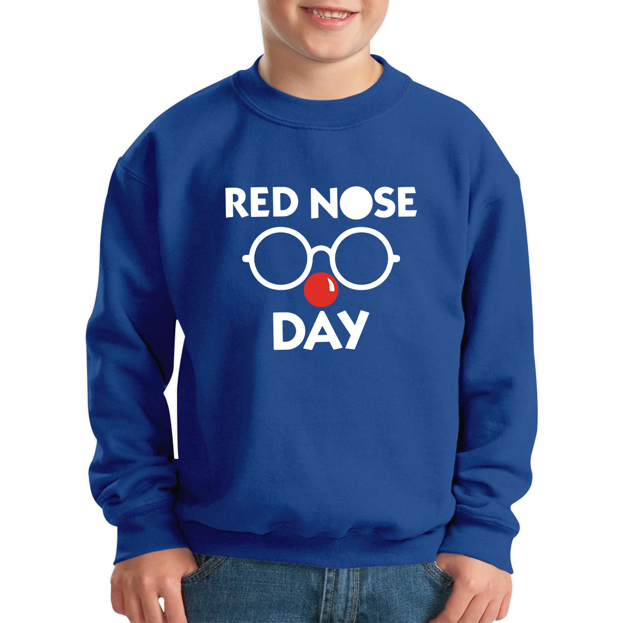 Comic Relief Red Nose Day Kids Sweatshirt. 50% Goes To Charity