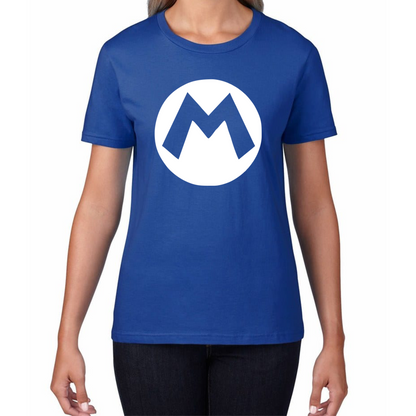 Mario Bros Character Logo Super Mario Mario Mario Bro Toad Retro Gaming Womens Tee Top
