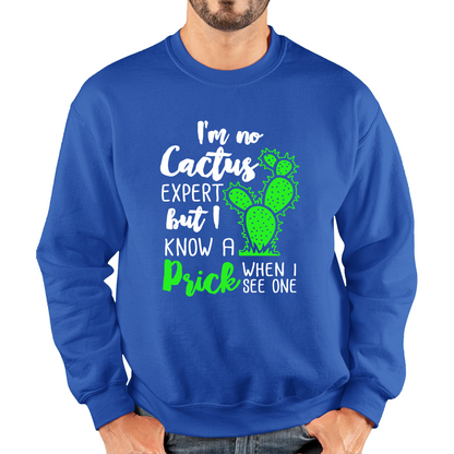I'm No Cactus Expert But I Know A Prick When I See One Sweatshirt