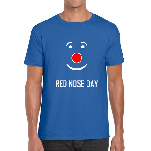 Red Nose Clown Nose Day Adult T Shirt. 50% Goes To Charity