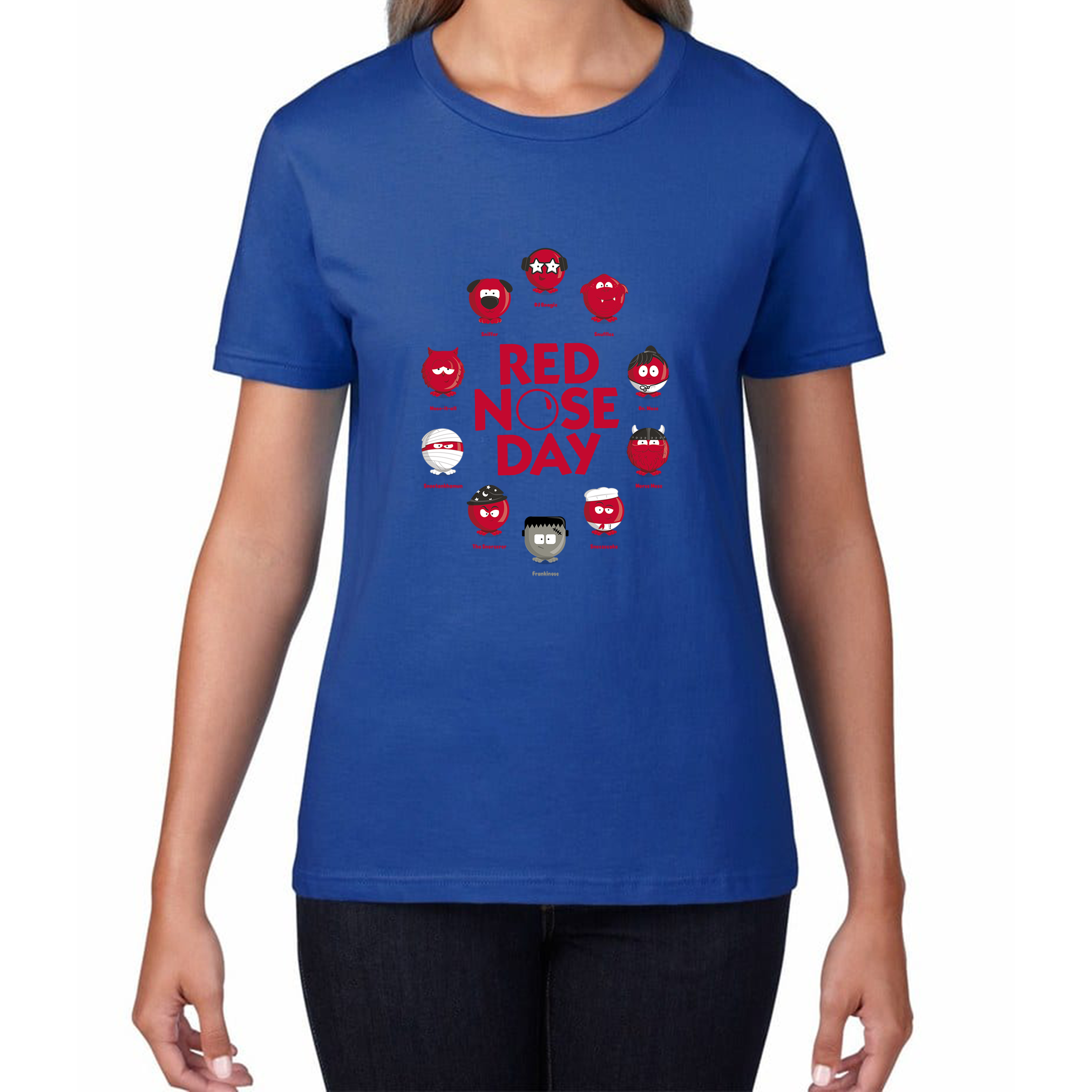 Comic Relief Red Nose Day Games Ladies T Shirt. 50% Goes To Charity