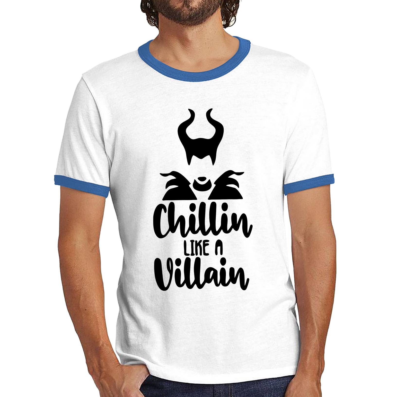 Disney Villains Chillin Like A Villain Ringer T Shirt