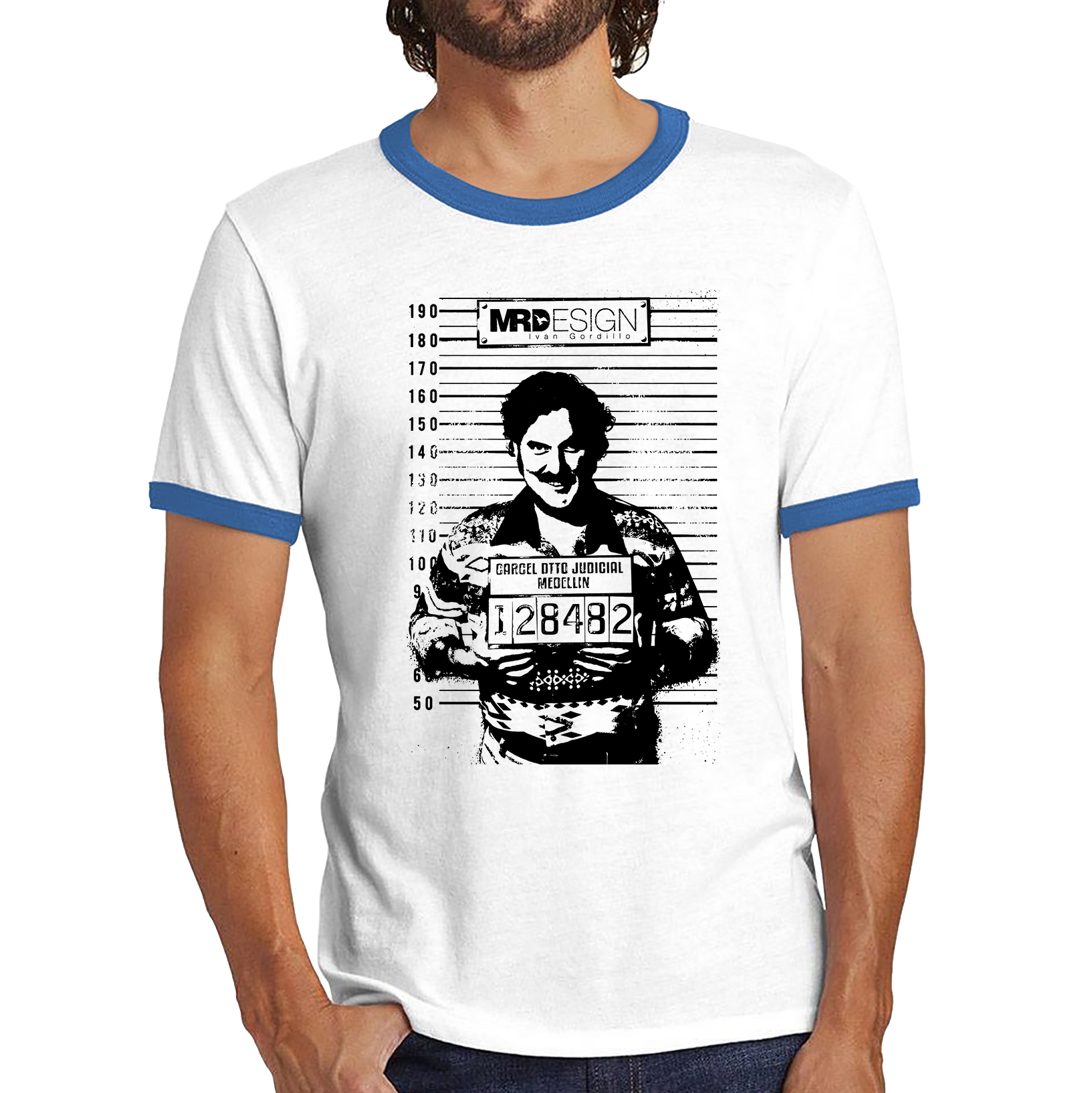 Plata O Plomo Pablo Escobar Shirt Drug Lord Colombia Drug Dealer Ringer T Shirt