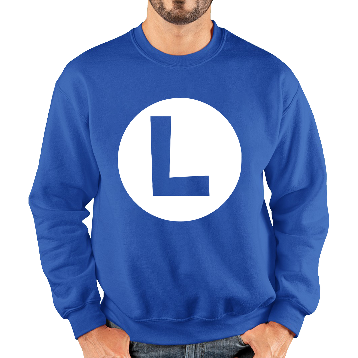 Mario Bros Character Logo Luigi Mario Waluigi Peach Bowser Toad Retro Gaming Unisex Sweatshirt