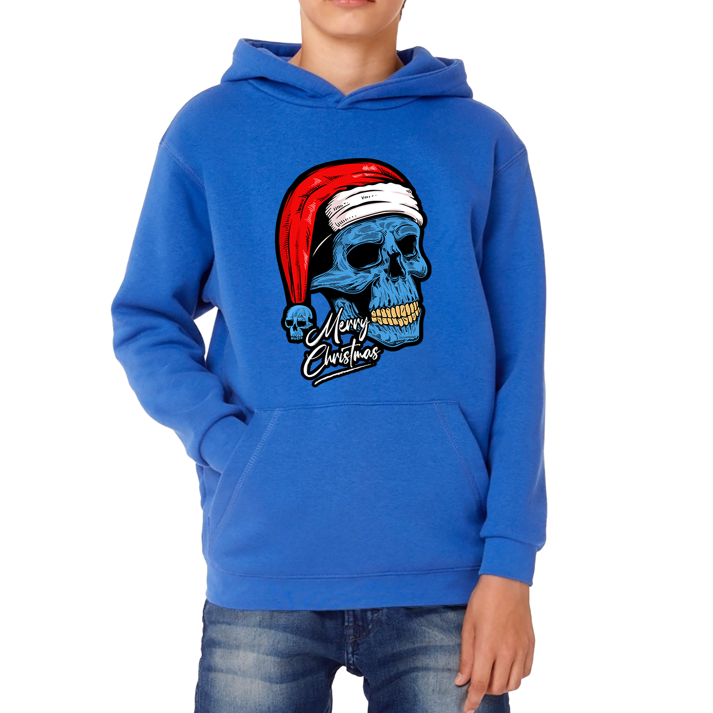 santa skull hoodie