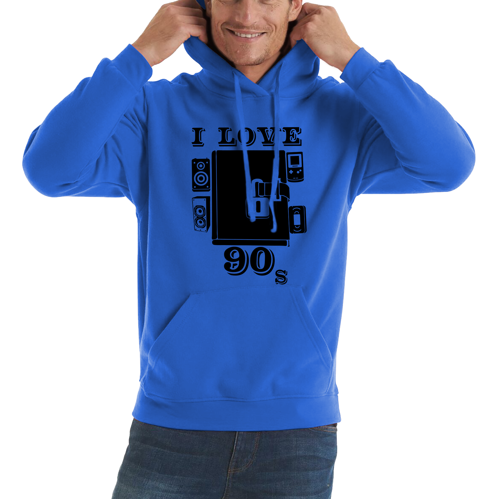 I Love 90s Dairy Old Music Hoodie